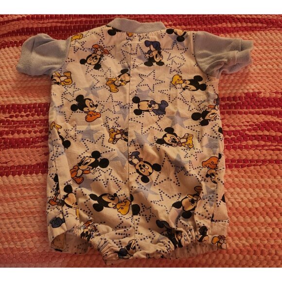 Vintage Disney Mickey Mouse Baby Romper 0/6 Months - Picture 2 of 3